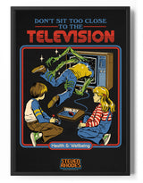Don't Sit To Close To The Television Poster Posters fra Steven Rhodes