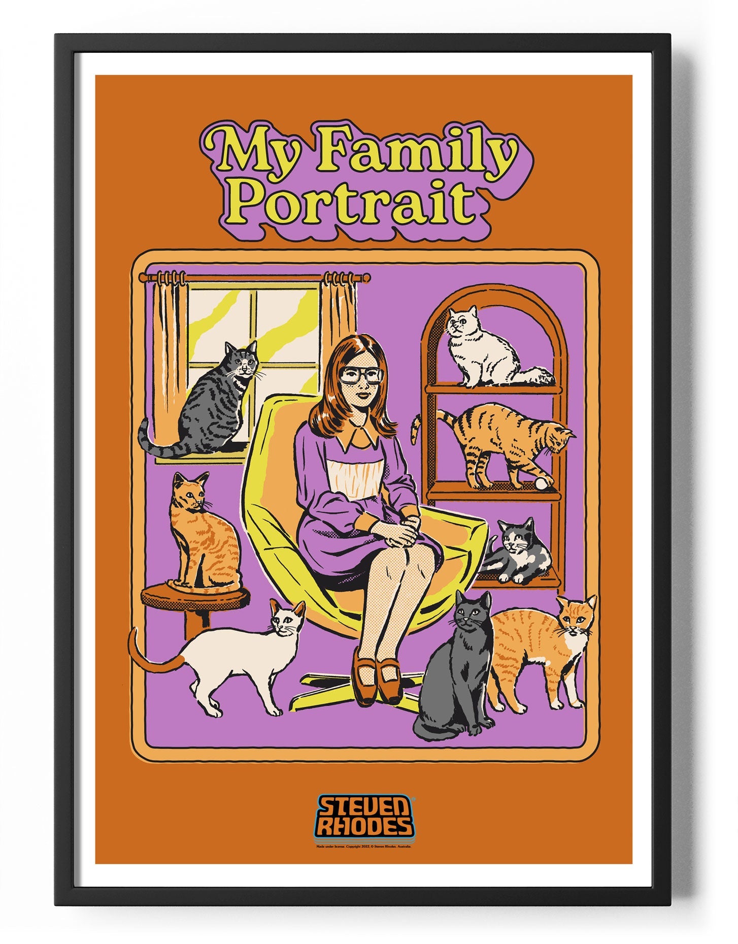 My Family Portrait Poster Posters fra Steven Rhodes