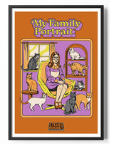 My Family Portrait Poster Posters fra Steven Rhodes