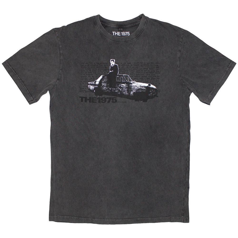 The 1975: Car Photo Stone Wash T-Shirt (Stone Wash)