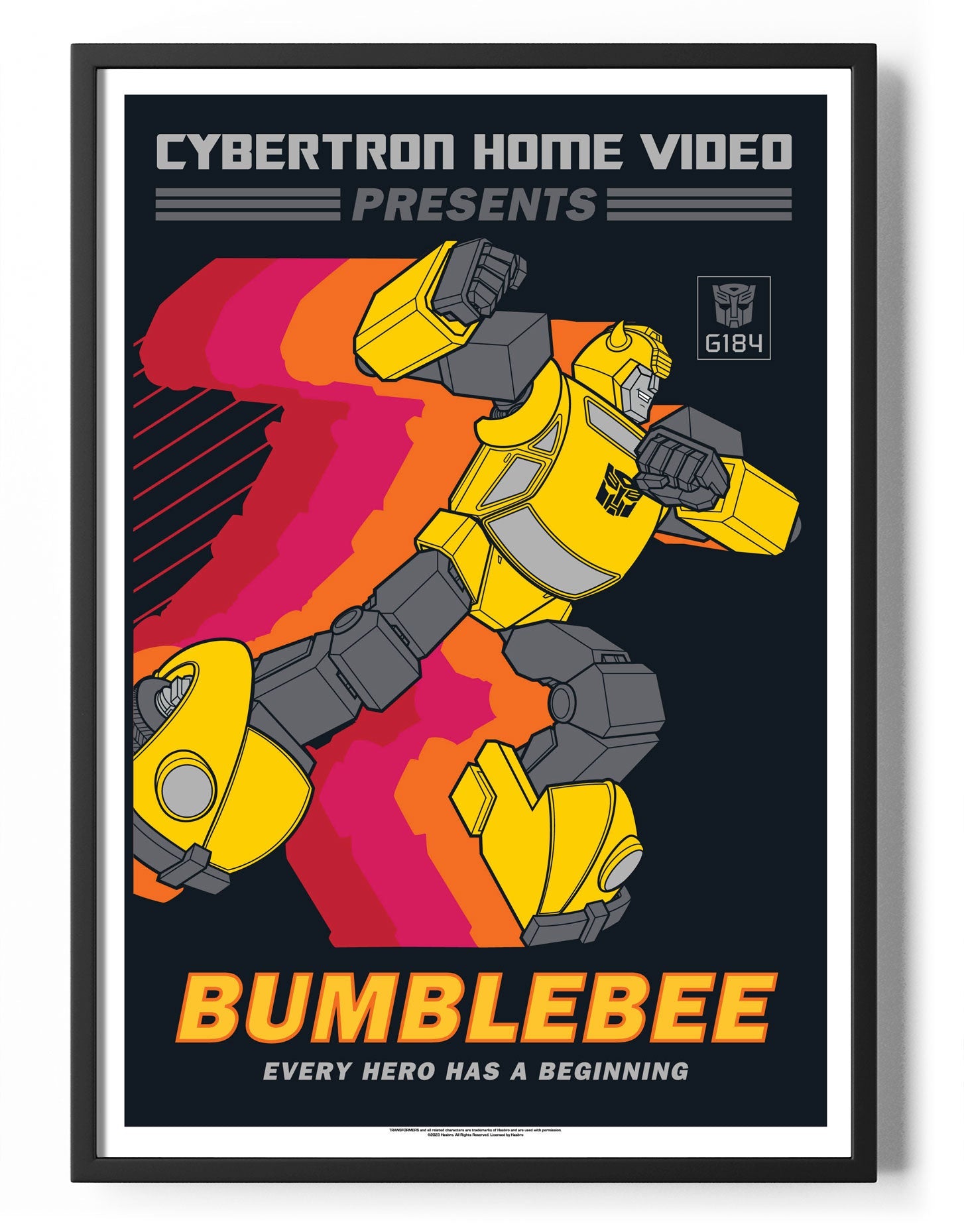 Bumblebee Retro Poster Posters fra Transformers