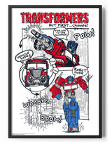 Optimus Prime Sketch Poster Posters fra Transformers
