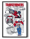 Optimus Prime Sketch Poster Posters fra Transformers