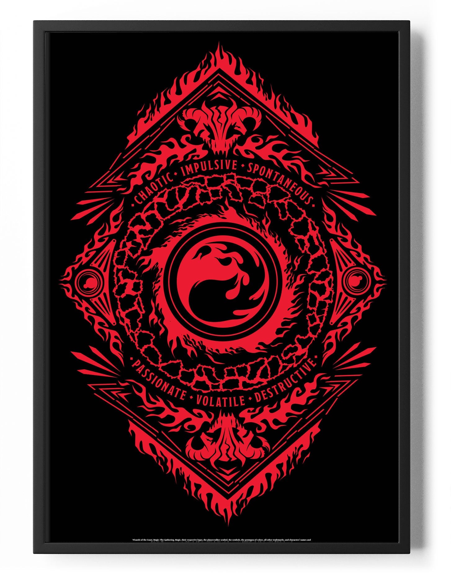 Magic the Gathering - Rød Symbol Poster Posters fra Magic the Gathering