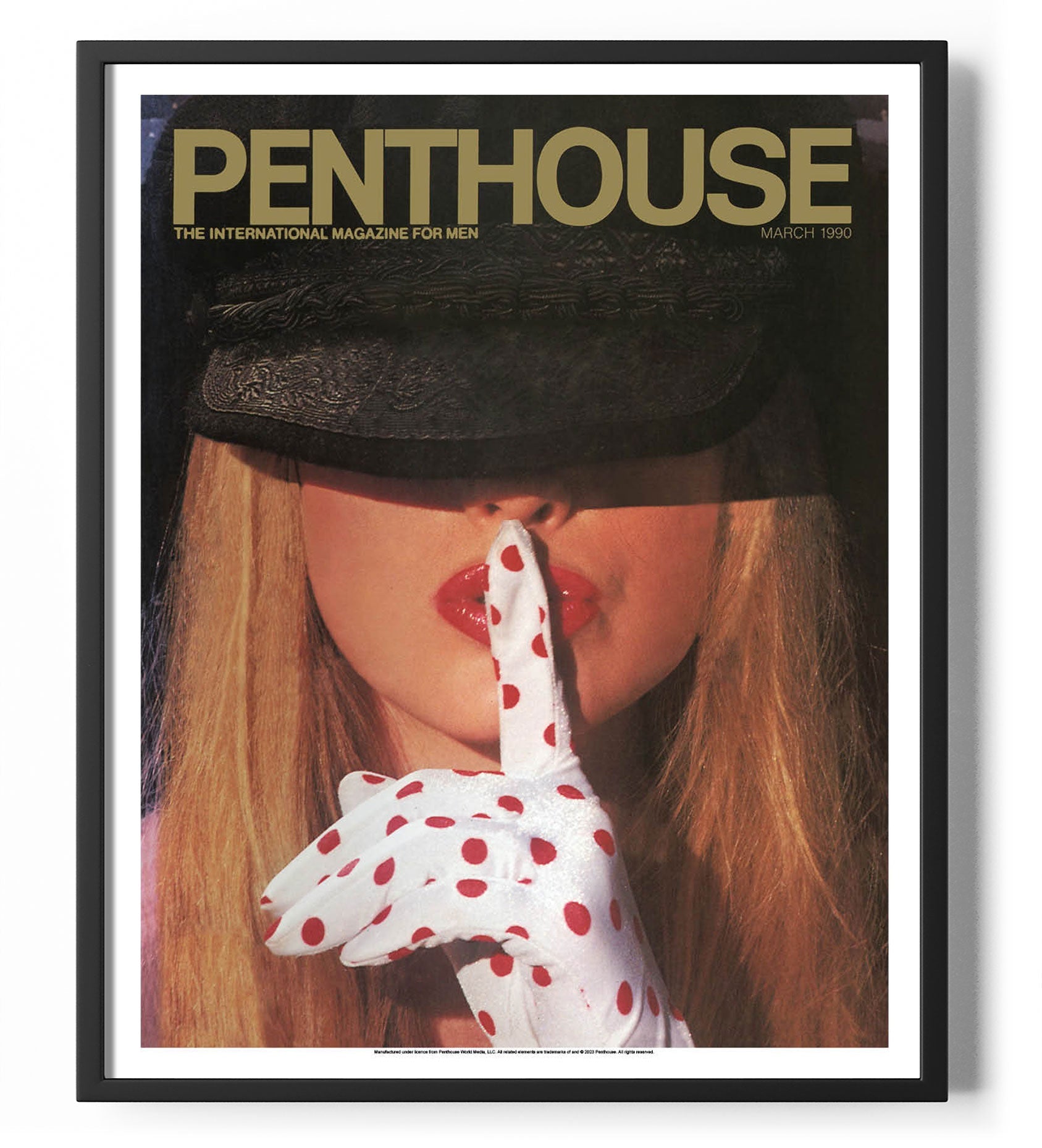 Penthouse Magazine March 1990 Cover Poster Posters fra Penthouse