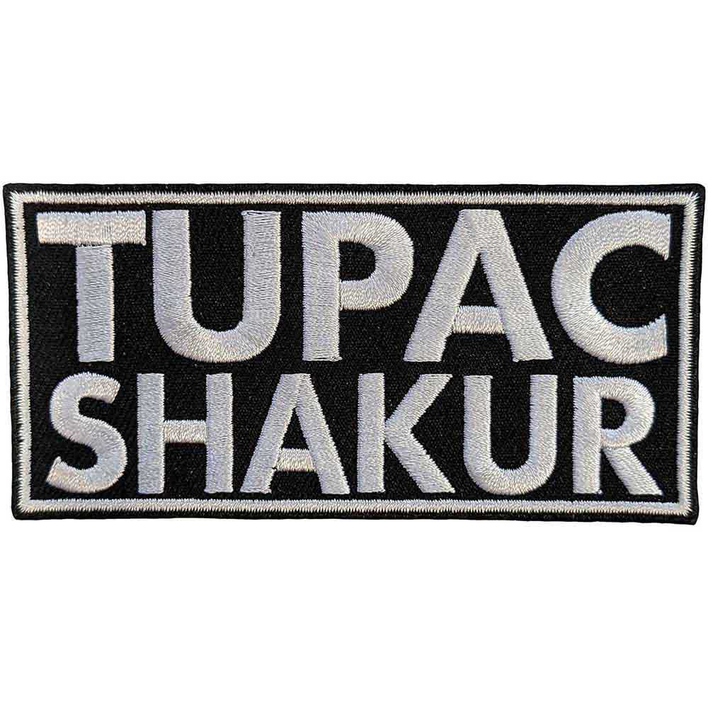 Tupac: Text Logo Patch – officielt merchandise
