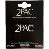 Tupac: Classic Logo Pin badge – officielt merchandise
