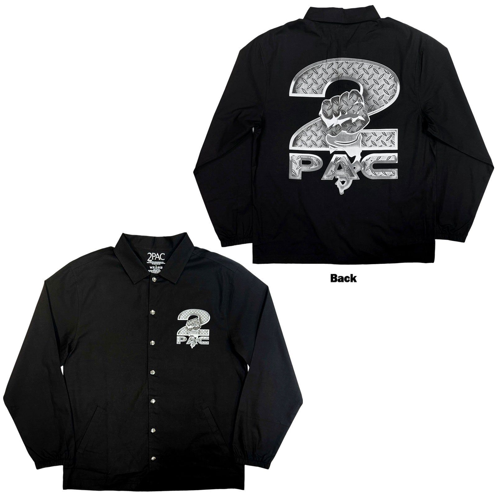 Tupac: Steel Logo Taske – officielt merchandise
