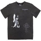 Tupac: Photo Cross Stone Wash T-Shirt (Wash)