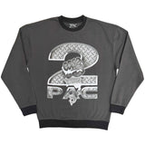 Tupac: Steel Logo Sweatshirt – officielt merchandise