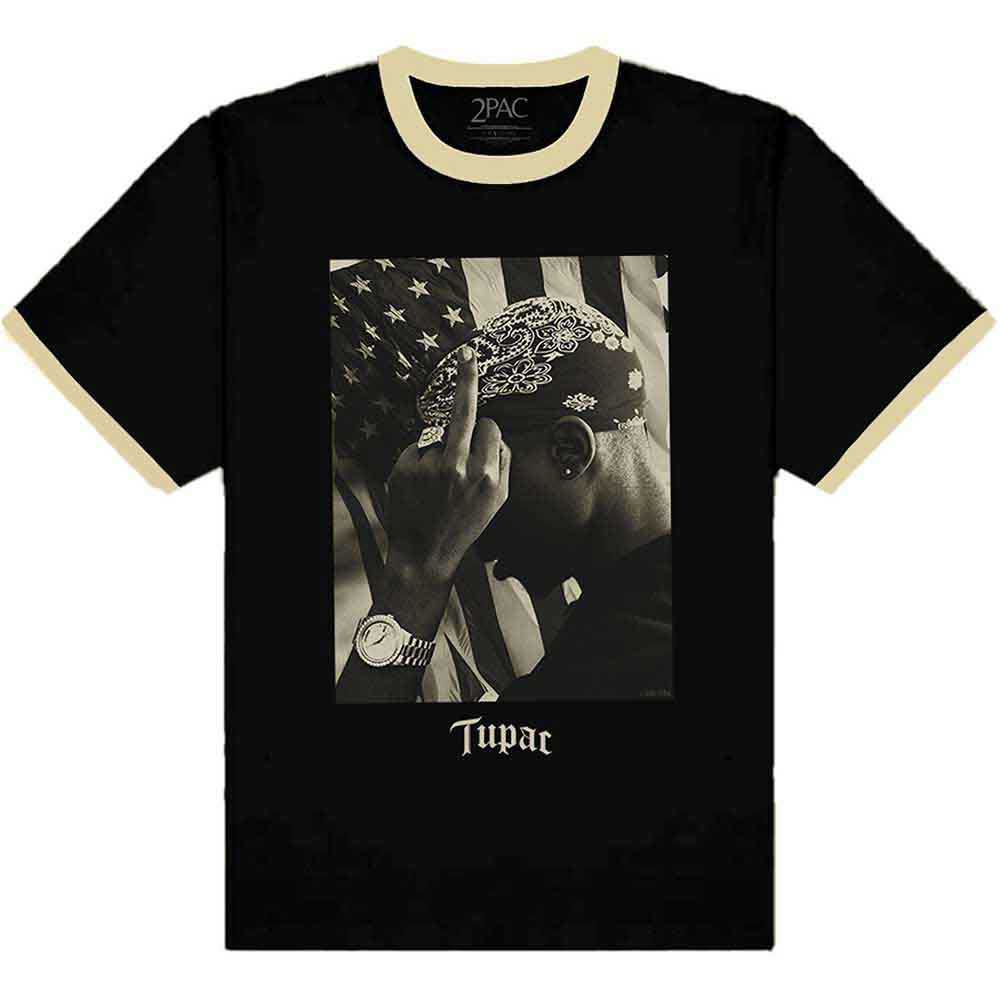 Tupac: Flag Photo T-shirt – officielt merchandise