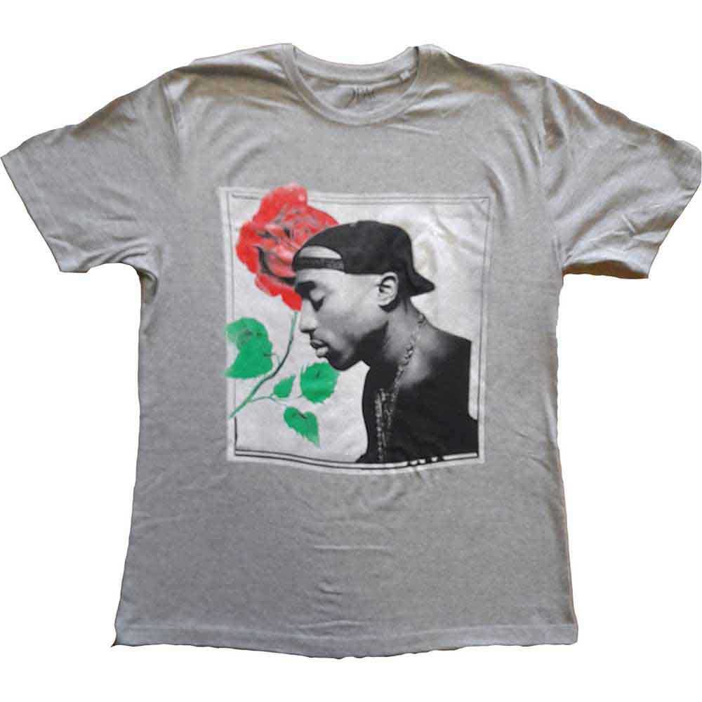 Tupac: Rose T-shirt – officielt merchandise