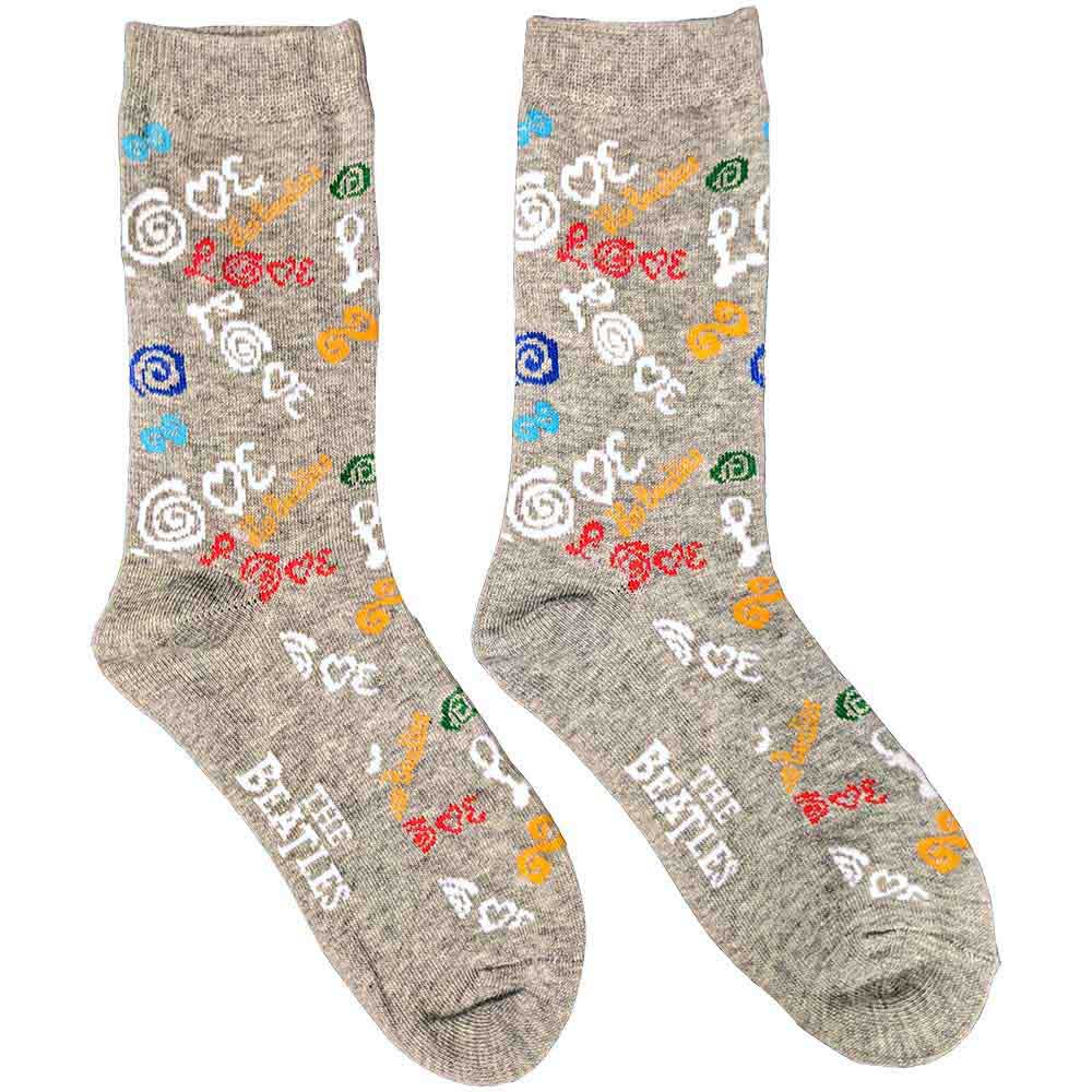 The Beatles: Love (UK Size 7 - 11) Strømper – officielt merchandise