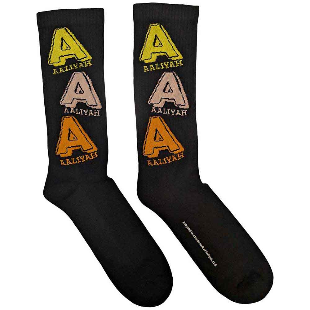 Aaliyah: Tricolour Logo (UK Size 7 - 11) Strømper – officielt merchandise