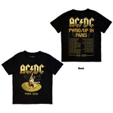 AC/DC: PWR'D - UP In Paris EU Tour '25 T-shirt – officielt merchandise