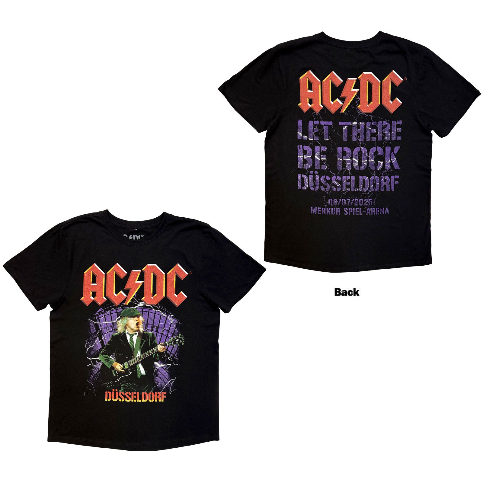 AC/DC: Let There Be Rock Dusseldorf EU Tour '25 T-shirt – officielt merchandise
