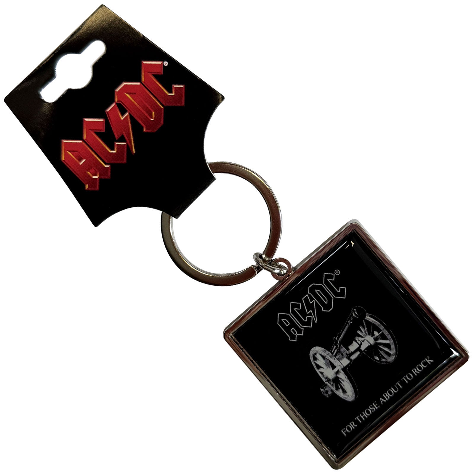 AC/DC: Logo Outline For Those About To Rock Keychain