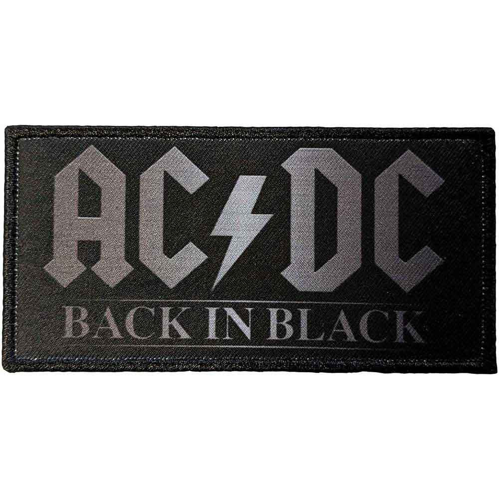 AC/DC: Back In Black 1 Patch – officielt merchandise
