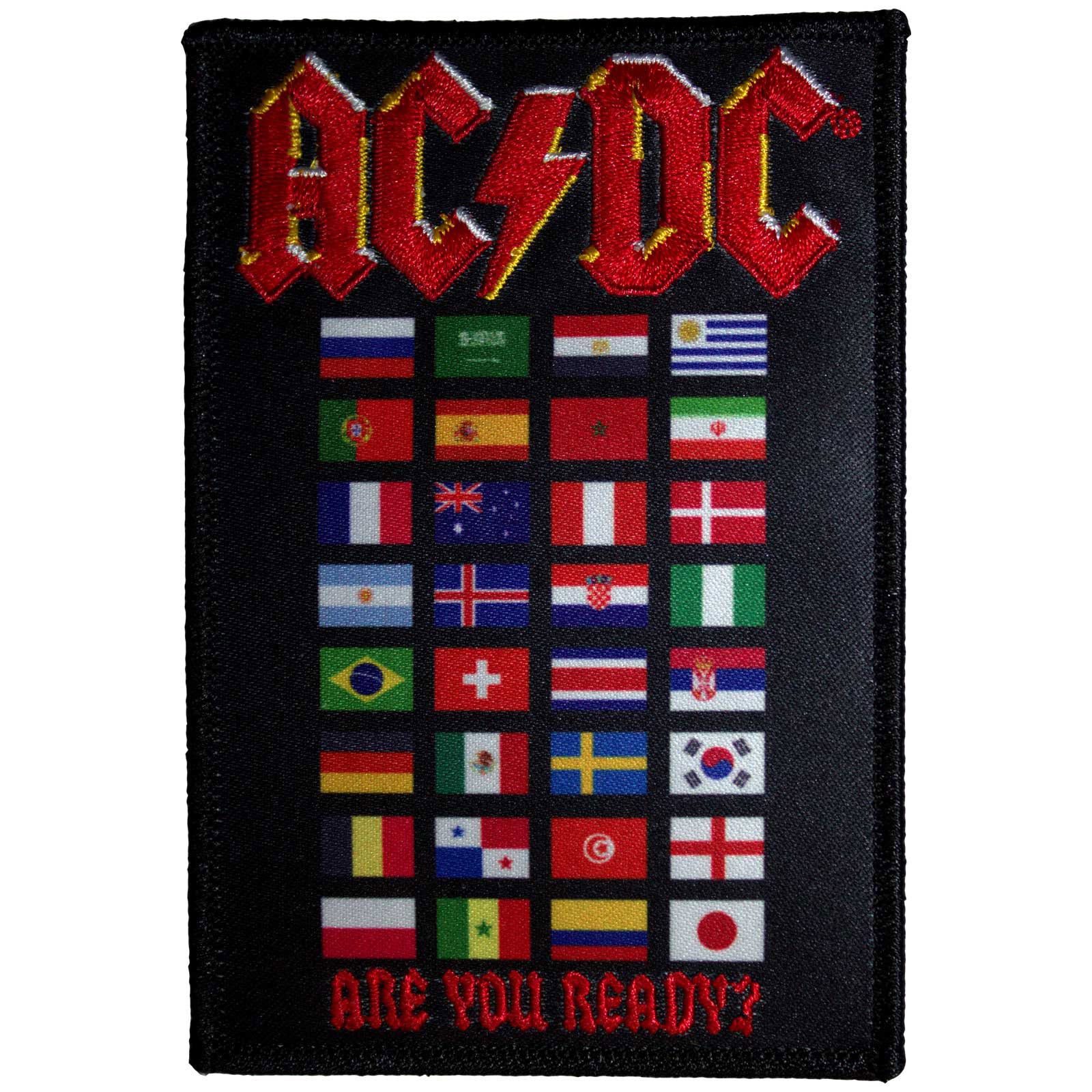 AC/DC: Are You Ready? Flags Standard Patch