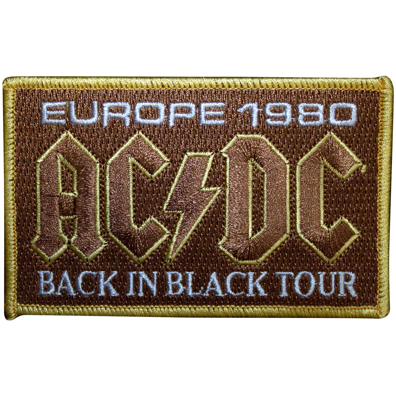AC/DC: Europe 1980 Back In Black Tour Standard Patch