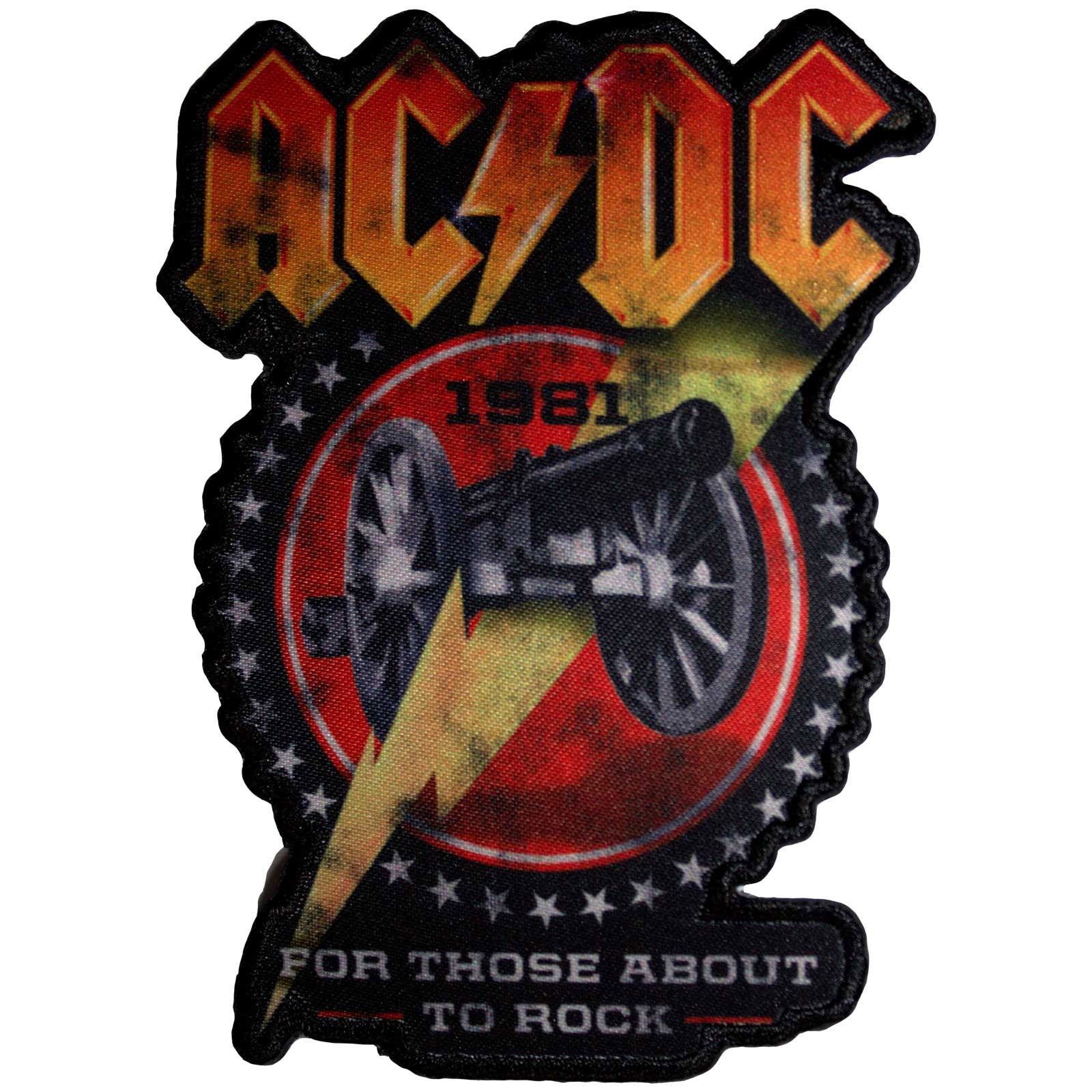 AC/DC: For Those About To Rock 1981 Cut-Out Standard Patch