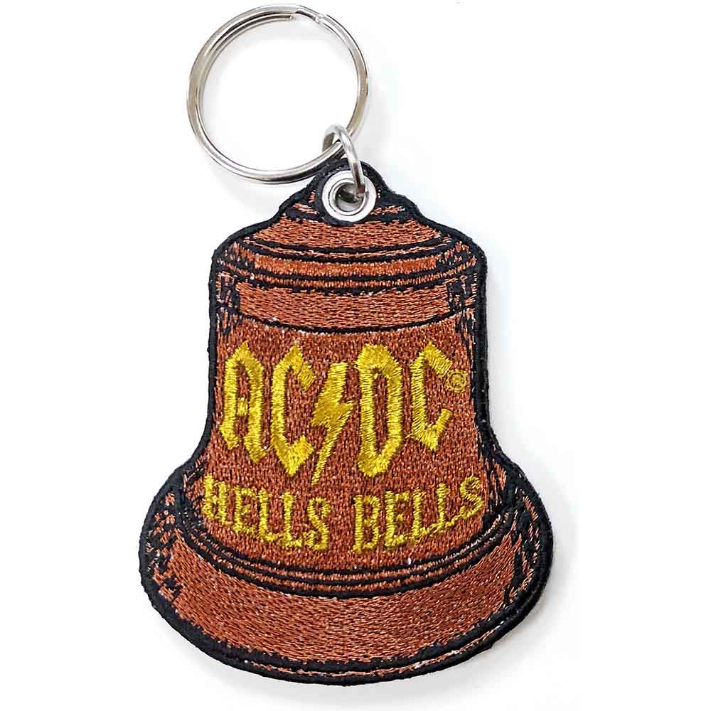 AC/DC: Hells Bells (Double Sided) Patch nøglering – officielt merchandise