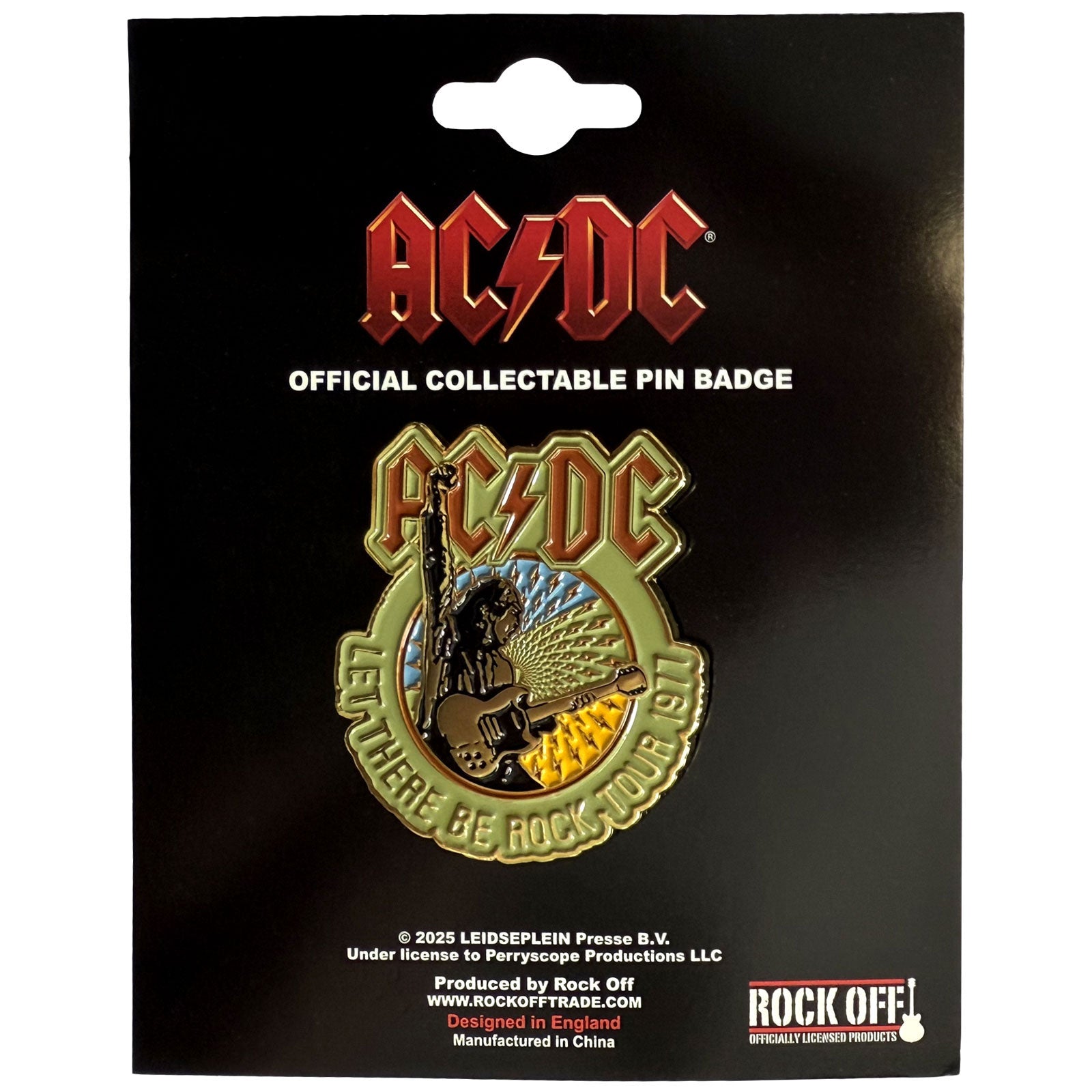 AC/DC: Let There Be Rock Tour '77 Pin Badge