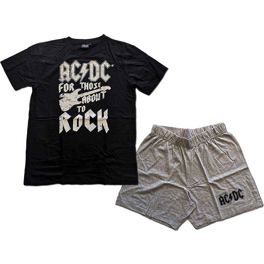AC/DC: FTATR Guitar Sleepwear – officielt merchandise