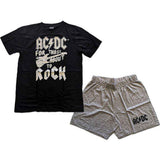 AC/DC: FTATR Guitar Sleepwear – officielt merchandise