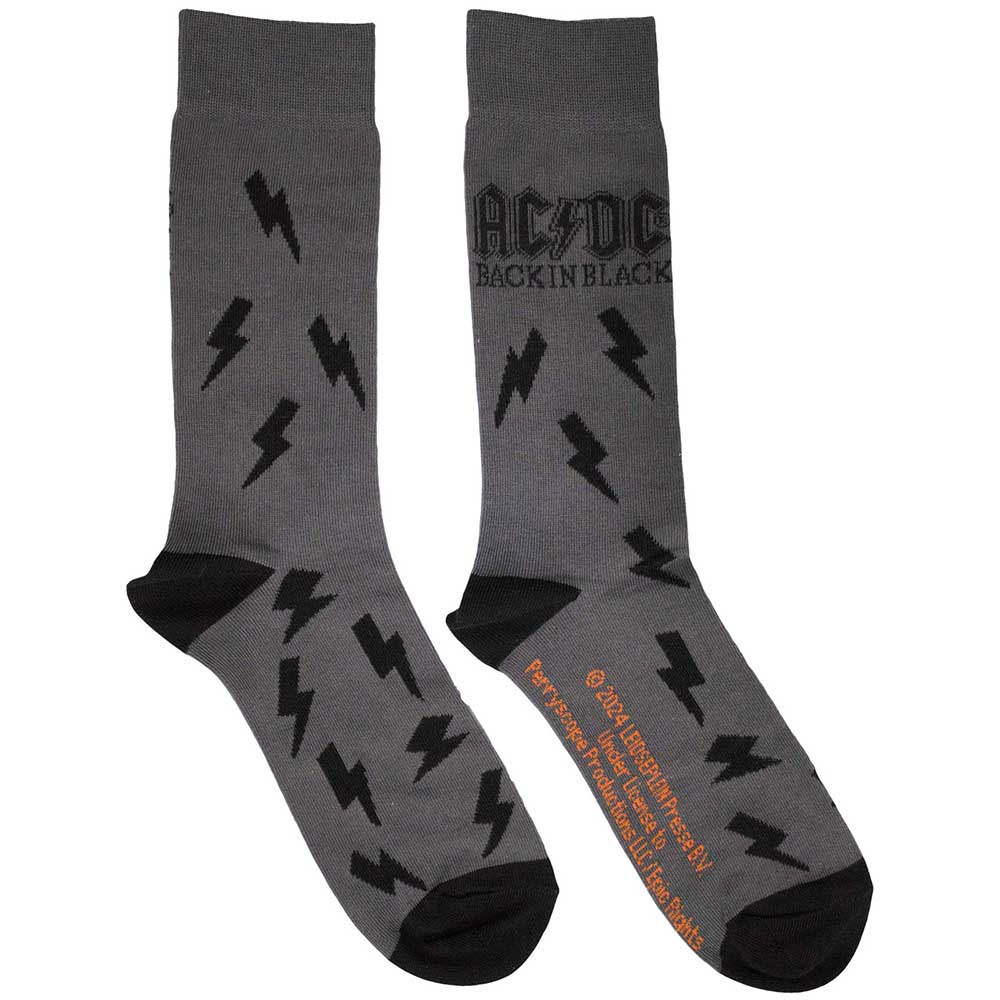 AC/DC: Back in Black Bolts Ankle Socks