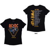 AC/DC: Angus Triangle PWR-UP EU Tour '25 T-Shirt (Kvinder)