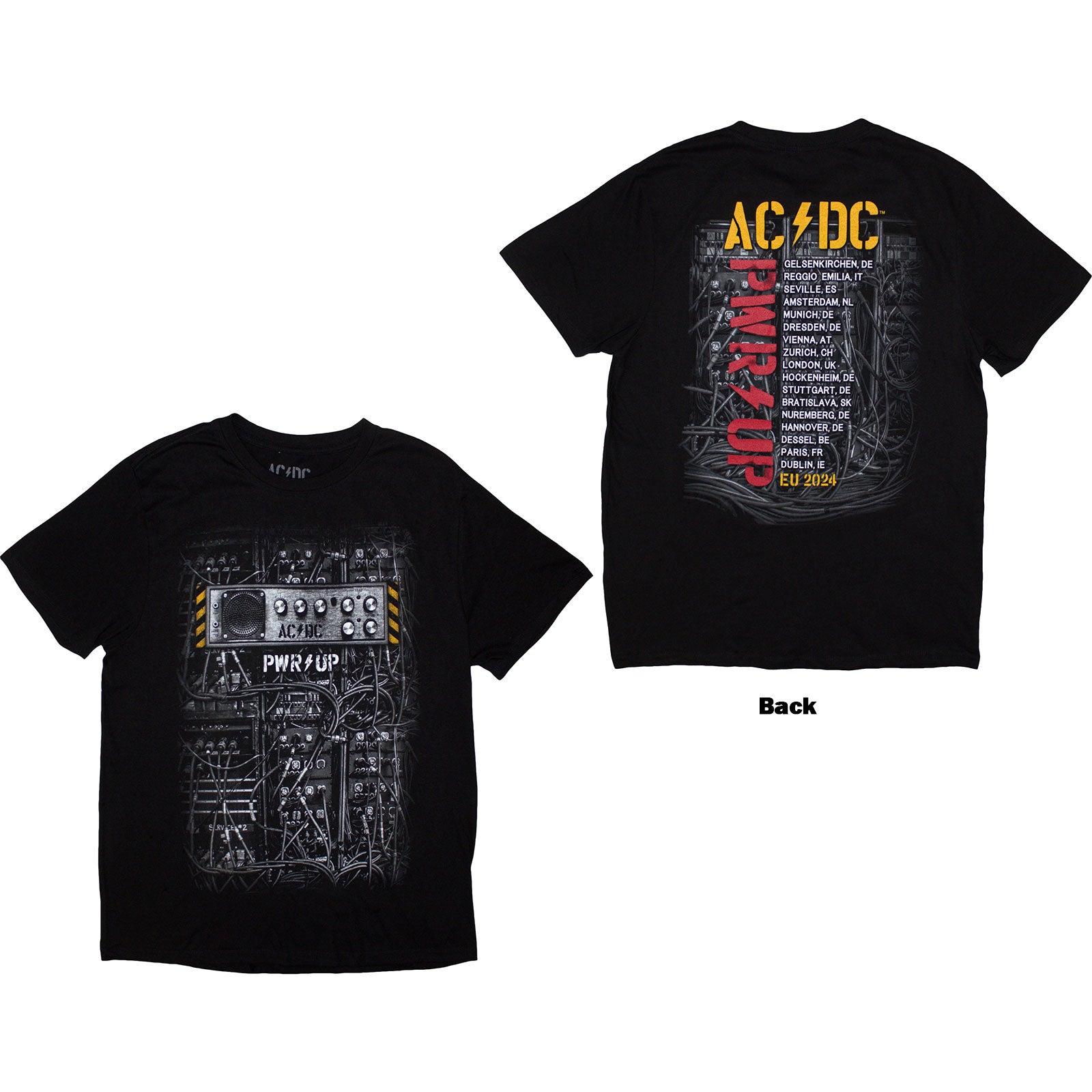 AC/DC: Control Wires PWR-UP EU Tour '24 T-Shirt