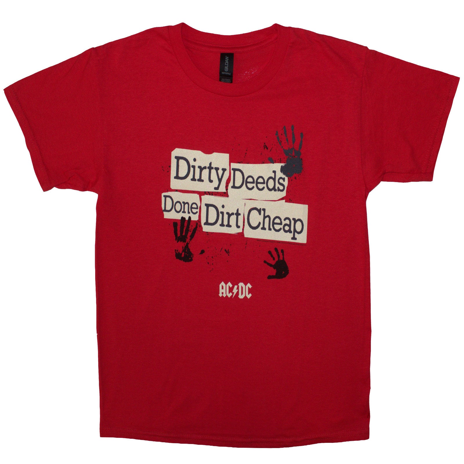 AC/DC: Dirty Deeds Done Dirt Cheap T-shirt – officielt merchandise