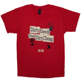 AC/DC: Dirty Deeds Done Dirt Cheap T-shirt – officielt merchandise