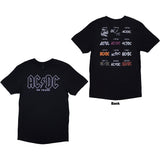 AC/DC: History Logo T-Shirt (Back Print)
