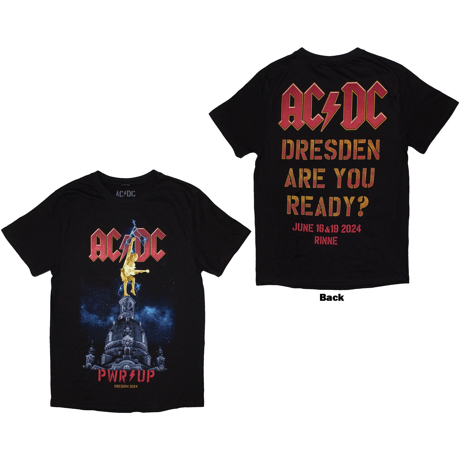 AC/DC: PWR-UP Dresden '24 T-Shirt (Kvinder)