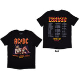 AC/DC: Whole Lotta London PWR-UP EU Tour '24 T-Shirt (Back Print)
