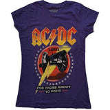 AC/DC: For Those About To Rock '81 (Purple) T-shirt – officielt merchandise
