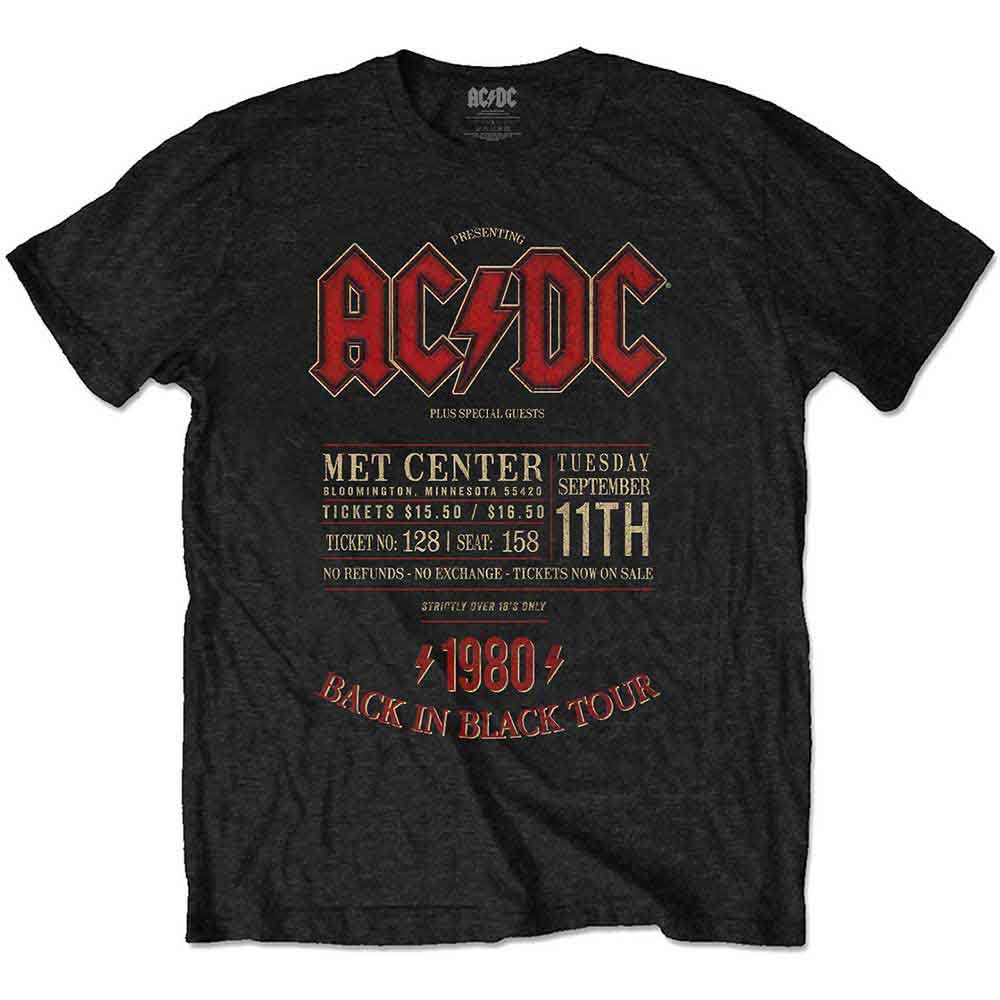 AC/DC: Minnesota '80 T-shirt – officielt merchandise