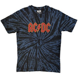 AC/DC: Logo (Dip - Dye On Black) (Wash Collection) T-shirt – officielt merchandise