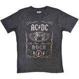 AC/DC: Cannon Swig (Dip - Dye On Black) (Wash Collection) T-shirt – officielt merchandise