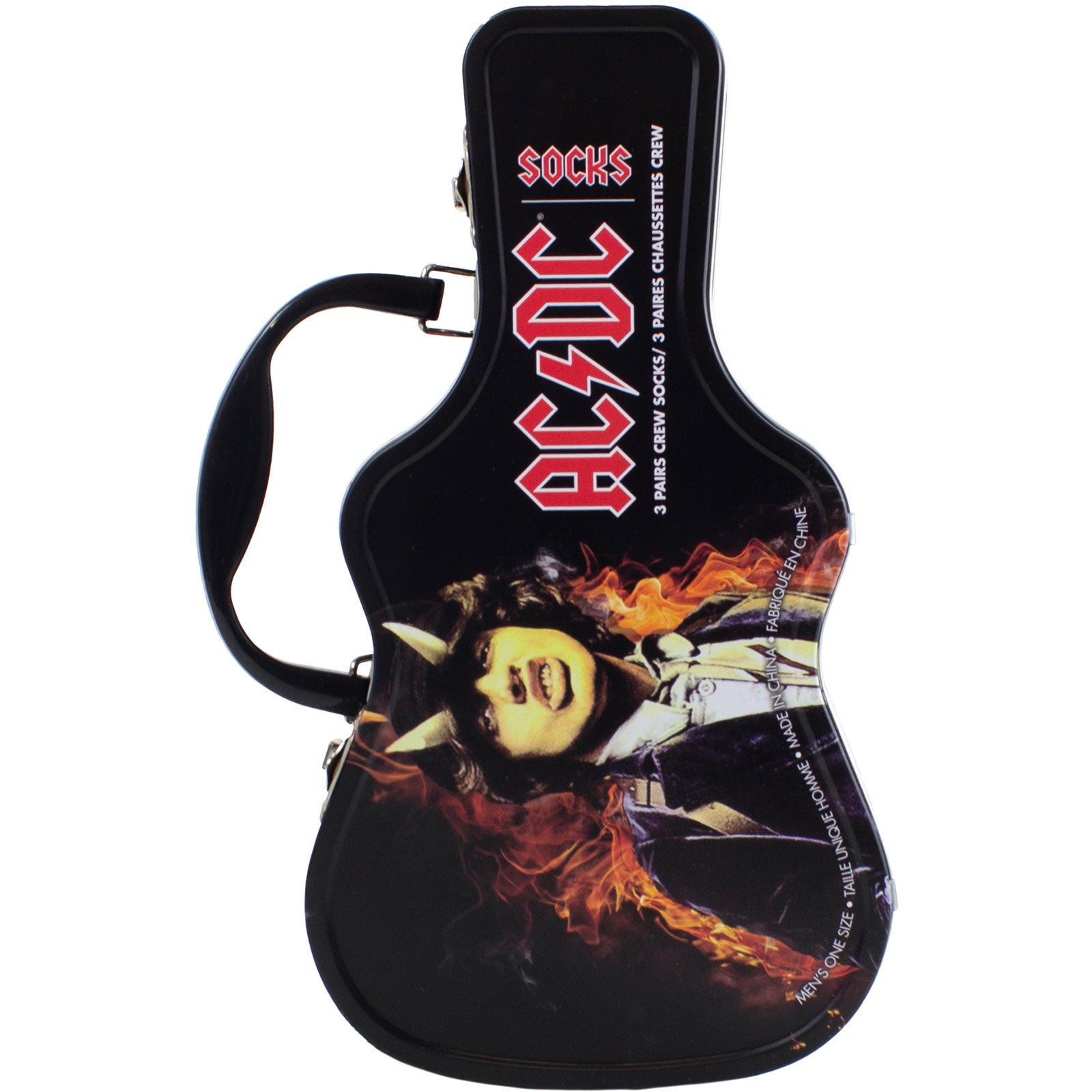 AC/DC: Logos (Multicolour) (UK Size 6.5 - 11) Strømper – officielt merchandise