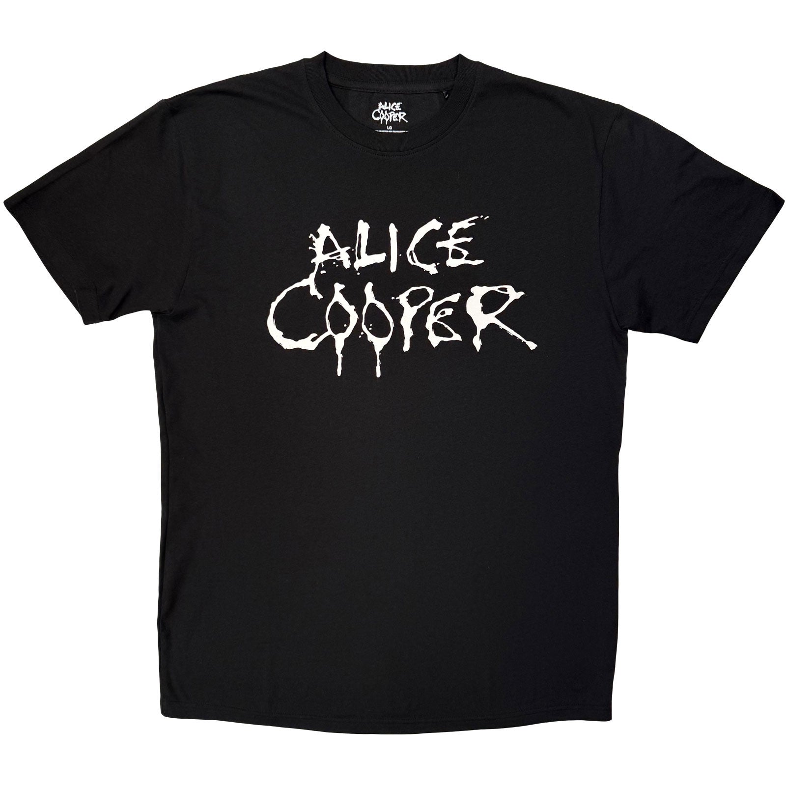 Alice Cooper: Logo Mono T-shirt – officielt merchandise
