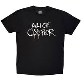 Alice Cooper: Logo Mono T-shirt – officielt merchandise