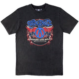 Aerosmith: Rainbow Spade Stone Wash T-Shirt (Stone Wash)