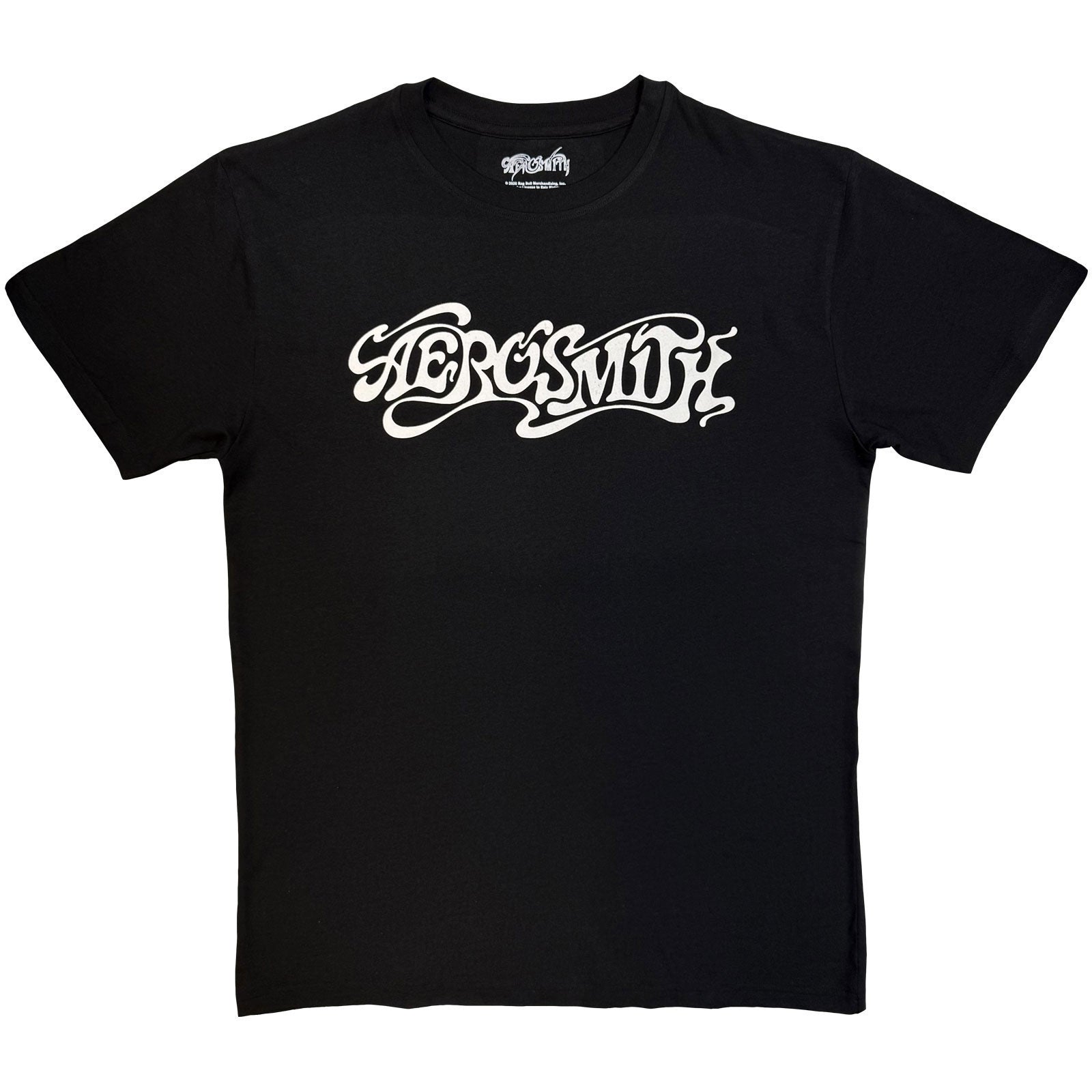 Aerosmith: Logo Mono T-shirt – officielt merchandise