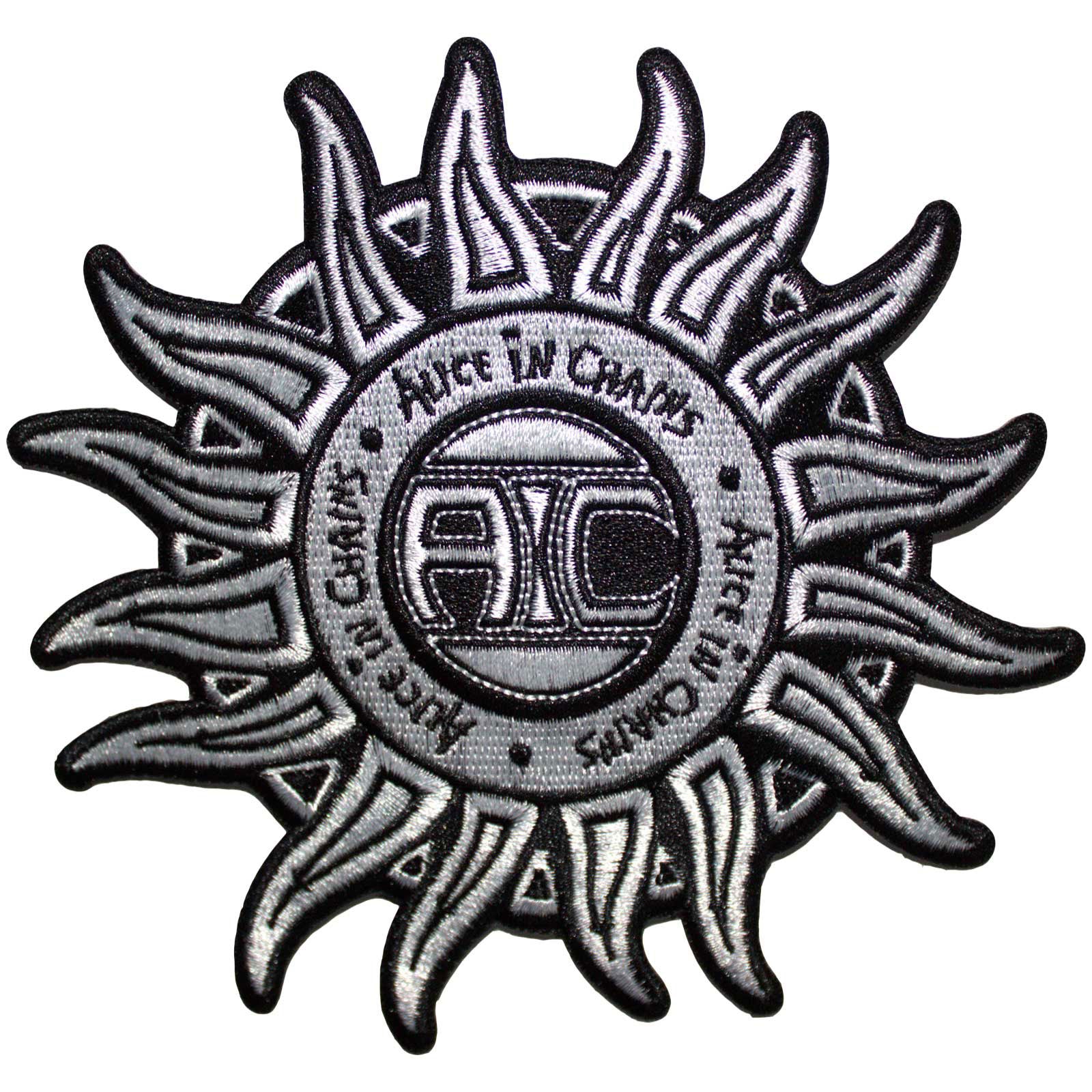 Alice In Chains: Sun Logo B&W Standard Patch