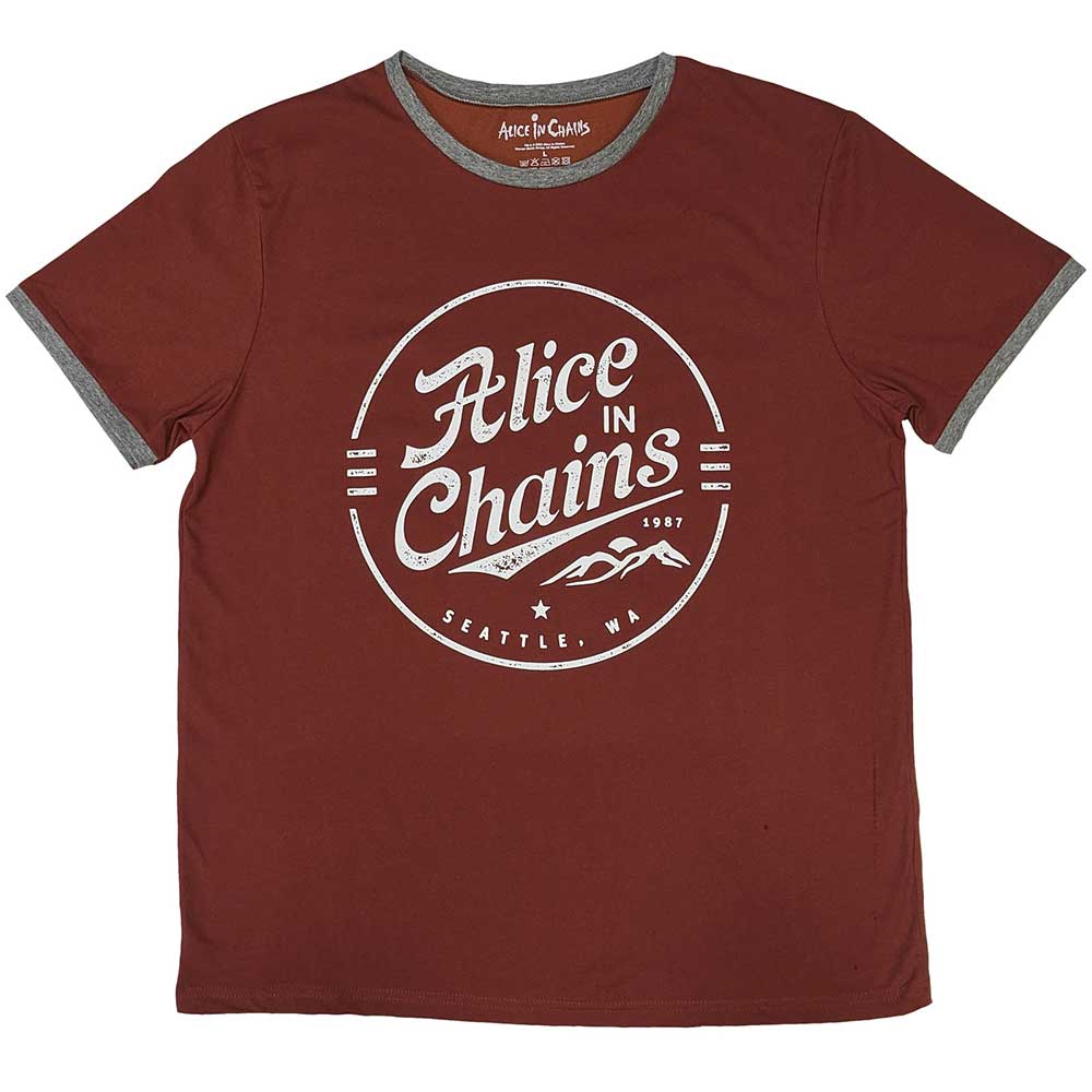 Alice In Chains: Circle Emblem Ringer T-Shirt