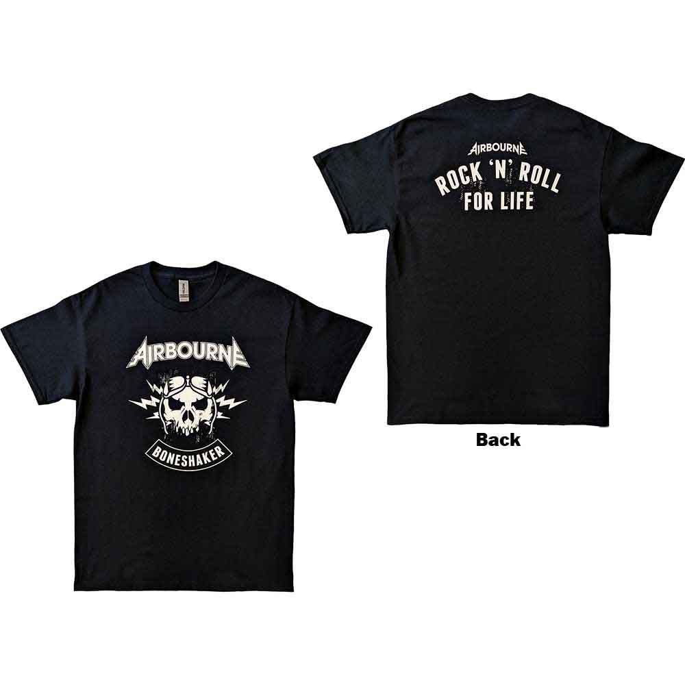 Airbourne: R 'n' R Boneshaker T-shirt – officielt merchandise