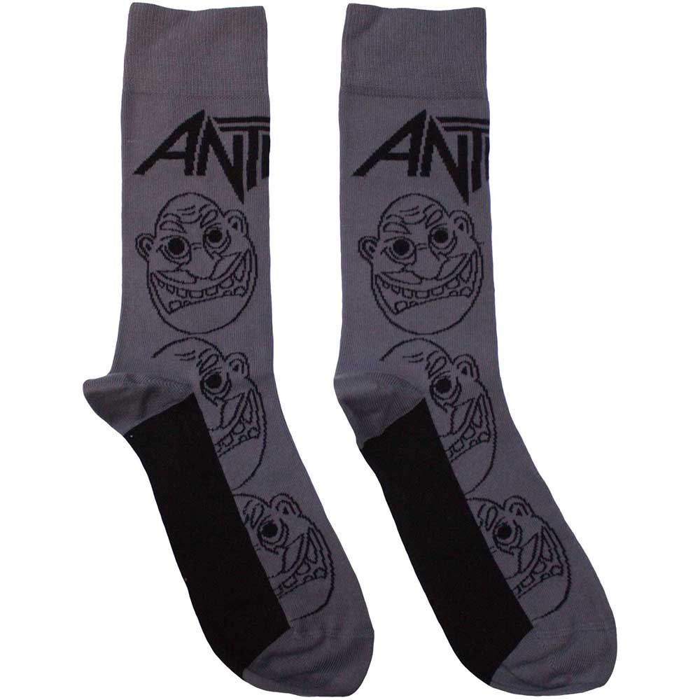 Anthrax: Faces Pattern Mono Ankle Socks